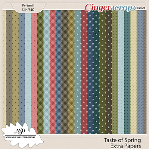 Taste Of Spring Extra Papers Pack- By Adrienne Skelton Design