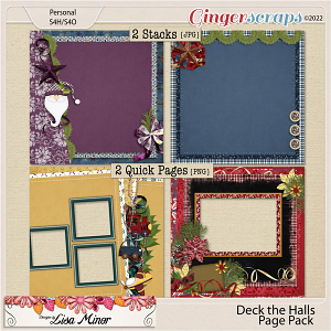 Deck the Halls Page Pack from Designs by Lisa Minor