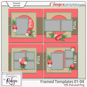 Framed Templates 01-04 by Scrapbookcrazy Creations