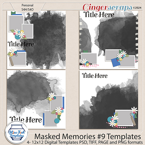 Masked Memories #9 Templates by Miss Fish