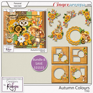 Autumn Colour Trio by Scrapbookcrazy Creations