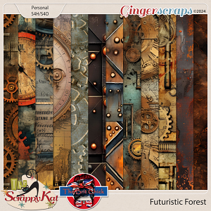 Futuristic Forest-Rusty Papers Addon By The Brit Chick
