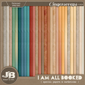 I Am All Booked Special Papers & Cardstocks by JB Studio
