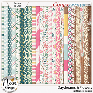 Daydreams & Flowers - Patterned Papers - by Neia Scraps