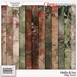 Holly & Ivy Artsy Papers by Aimee Harrison Holly & Ivy Artsy Papers by Aimee Harrison