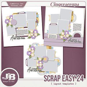 {CU} Scrap Easy 24 Templates by JB Studio