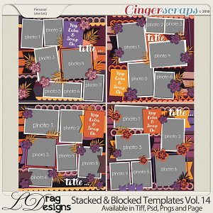 Stacked & Blocked Templates Vol. 14 by LDrag Designs