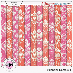 Valentine Damask 1 by Wetfish Designs 