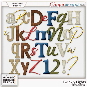 Twinkly Lights Alphabet Sets by Aimee Harrison