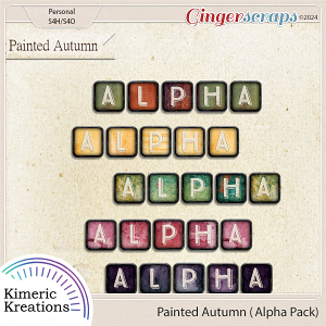 Painted Autumn Alpha Pack 1 by Kimeric Kreations