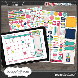 You're So Sweet Planner Pieces by Scraps N Pieces 