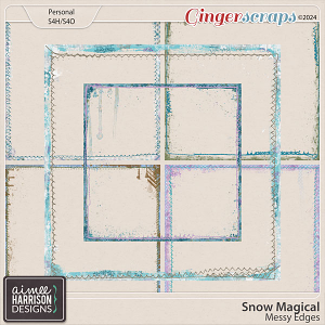 Snow Magical Messy Edges by Aimee Harrison