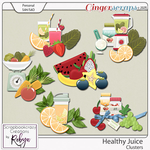 Healthy Juice Clusters by Scrapbookcrazy Creations