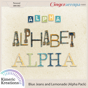 Blue Jeans and Lemonade Alpha Pack by Kimeric Kreations
