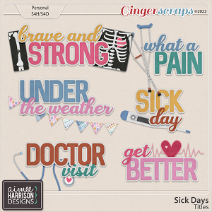 Sick Days Titles by Aimee Harrison
