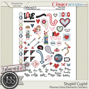 Stupid Cupid Planner Elements Stickers