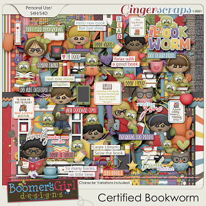 Certified Bookworm by BoomersGirl Designs