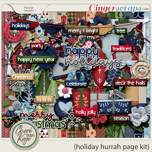 Holiday Hurrah Page Kit by Chere Kaye Designs 