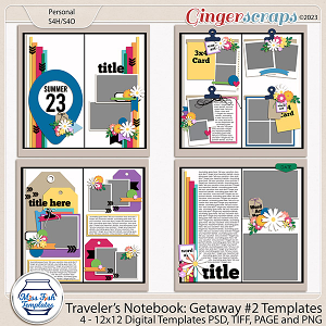 Travelers Notebook: Getaway #2 Template by Miss Fish