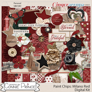 Paint Chips Milano Red - Kit by Connie Prince