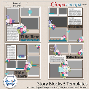 Story Block 5 Templates by Miss Fish
