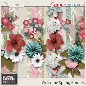 Welcome Spring Borders by Aimee Harrison