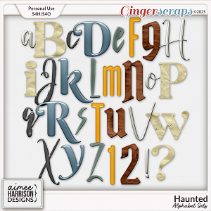 Haunted Alphabet Sets by Aimee Harrison
