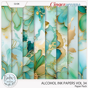 CU Alcohol Ink Papers Vol 34 by Ilonka's Designs 
