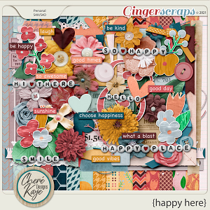 Happy Here Page Kit by Chere Kaye Designs 