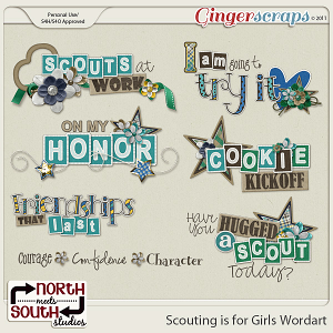 Scouting is for Girls {Wordart} by North Meets South Studios
