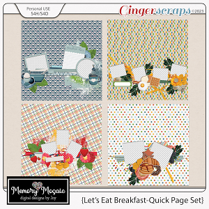Let's Eat Breakfast-Quick Page Set by Memory Mosaic