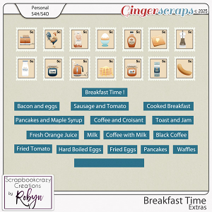 Breakfast Time Extras by Scrapbookcrazy Creations