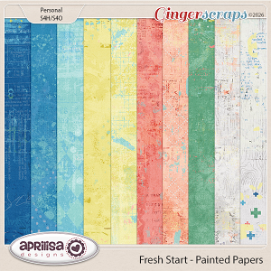 Fresh Start - Painted Papers by Aprilisa Designs