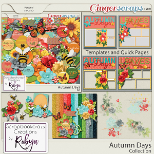 Autumn Days Collection by Scrapbokcrazy Creations 