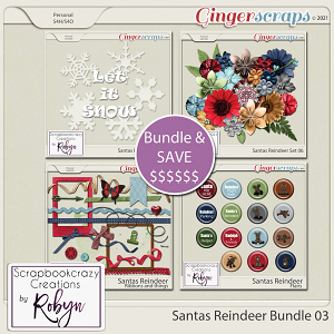 Santas Reindeer Bundle 03 by Scrapbookcrazy Creations