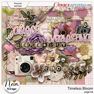 Timeless Bloom - Page Kit - by Neia Scraps