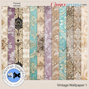 Vintage Wallpaper 1 by Wetfish Designs   