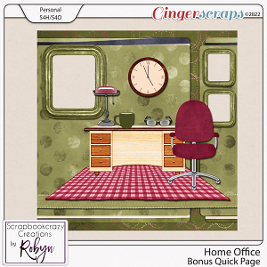 Home Office Bonus Quick Page by Scrapbookcrazy Creations