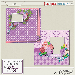 Ice-Cream Quick Page Set02 by Scrapbookcrazy Creations