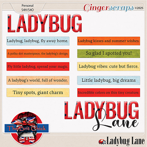 Ladybug Lane Wordart By The Brit Chick