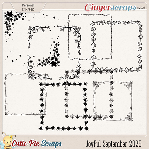 Joyful September 2025 Page Borders