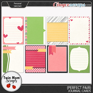 Perfect Pair - JOURNAL CARDS by Twin Mom Scraps