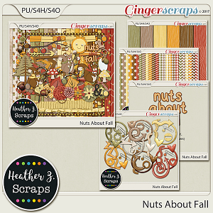 Nuts About Fall BUNDLE by Heather Z Scraps