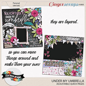 Under My Umbrella - Adjustable Quick Pages by Lisa Rosa Designs