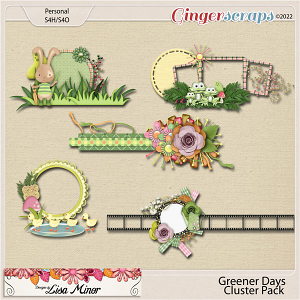 Greener Days Cluster Pack from Designs by Lisa Minor