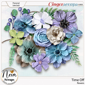 Time Off - Flowers - by Neia Scraps