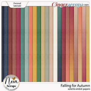 Falling for Autumn - Solid & Ombré Papers - by Neia Scraps