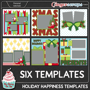 The Cherry On Top Holiday Happiness Templates