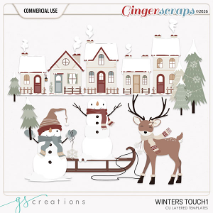 Winters Touch1 Layered Templates (CU) by GS Creations
