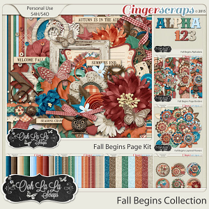 Fall Begins Digital Scrapbooking Bundle